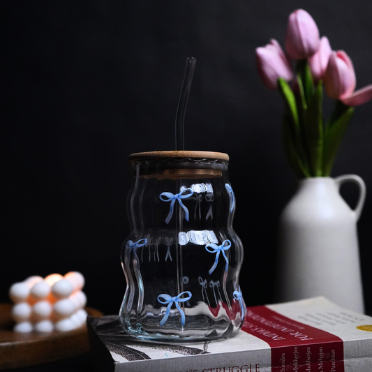 Blue Bow Line Tumbler