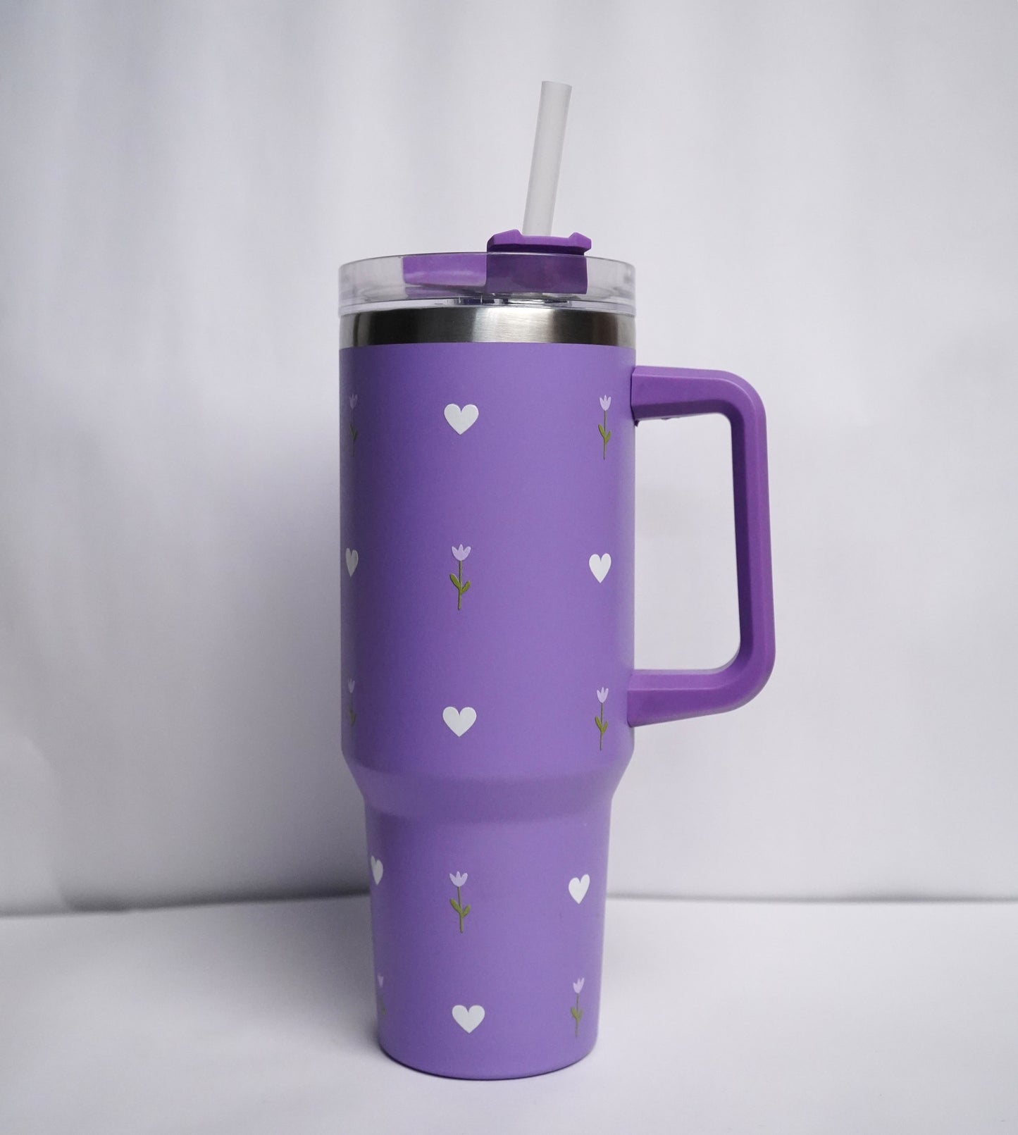 Pruple Flower Tumbler Purple
