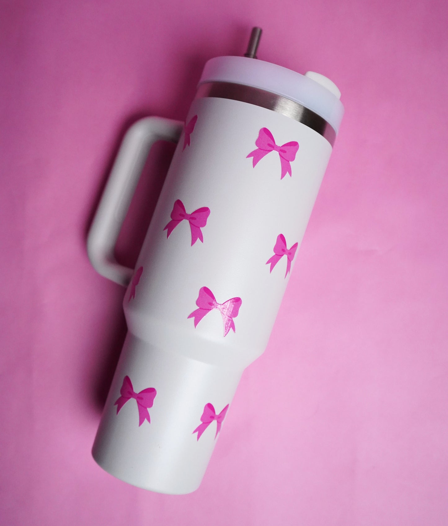 Pookie Bow Tumbler Dark Pink