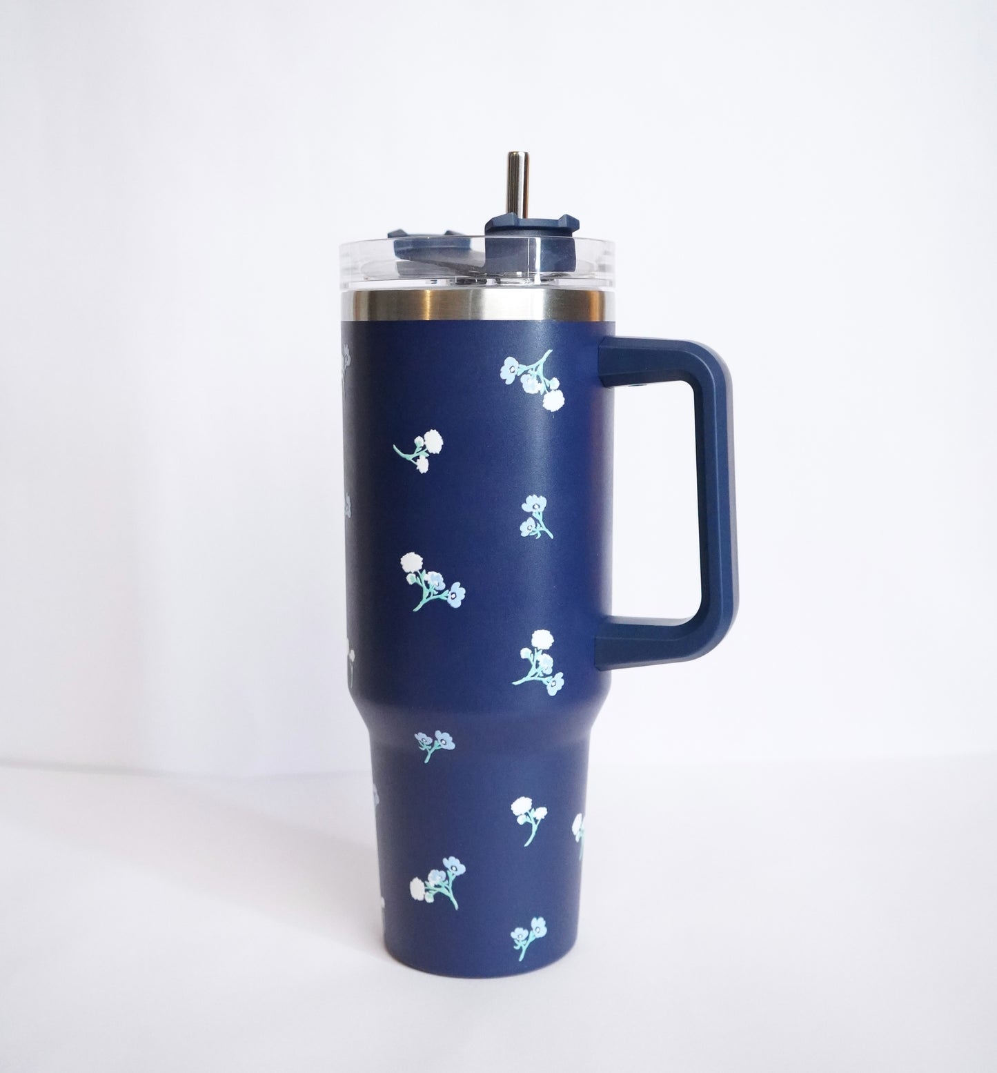 Minimal Floral Print Stainless Steel 1200 ML Water Tumbler