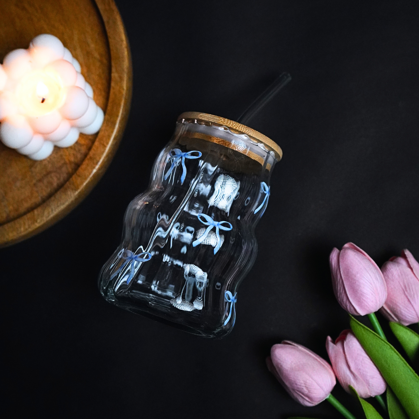 Blue Bow Line Tumbler