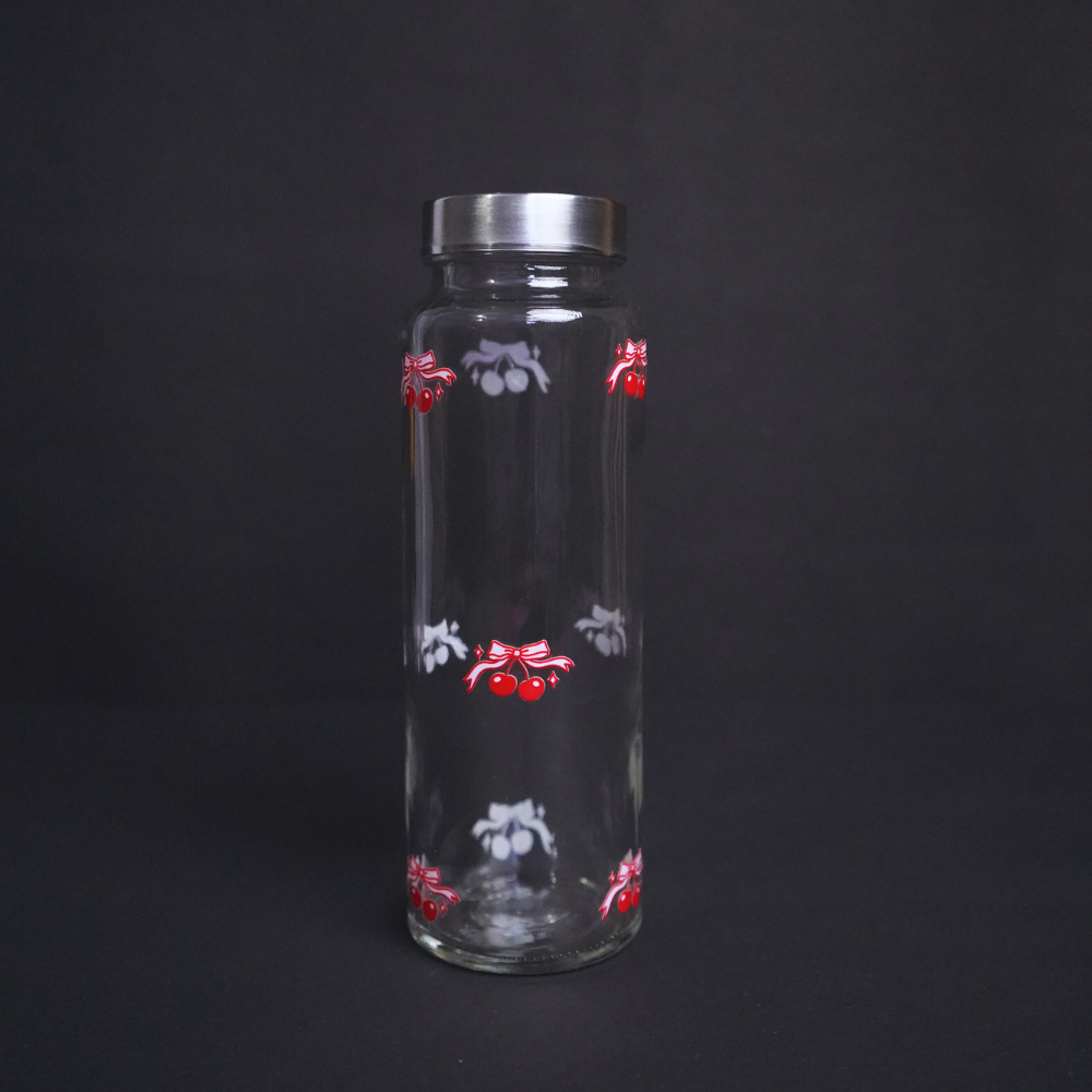 Red Cherry Glass Bottle 500ML
