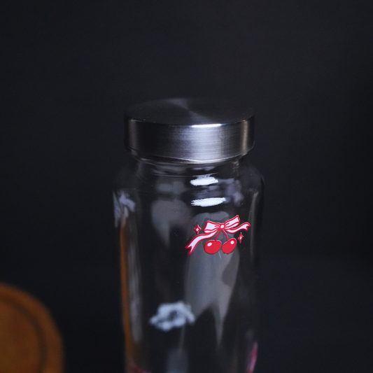 Red Cherry Glass Bottle 500ML