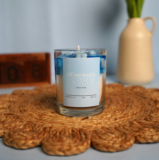 Blue Heart Scented Candle 220ml