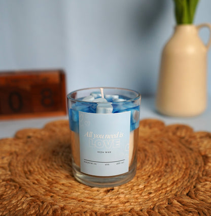 Blue Heart Scented Candle 220ml