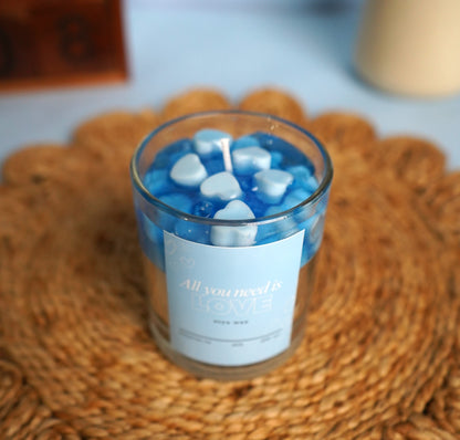 Blue Heart Scented Candle 220ml