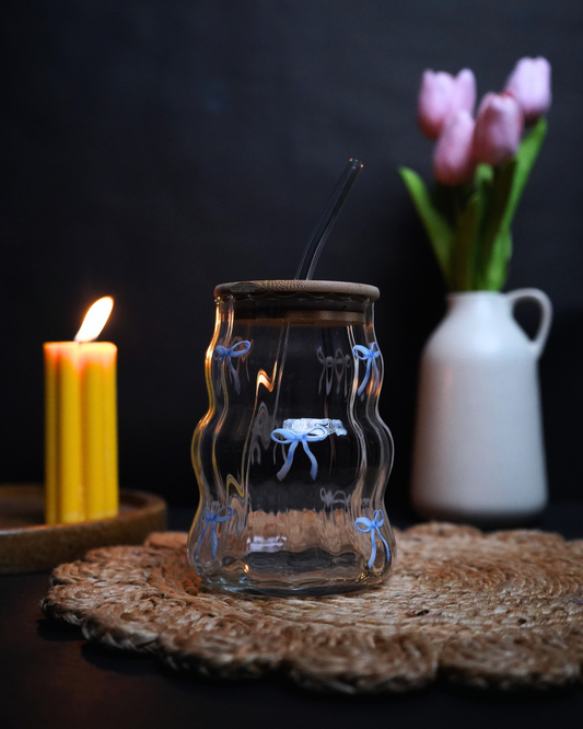 Blue Bow Line Tumbler